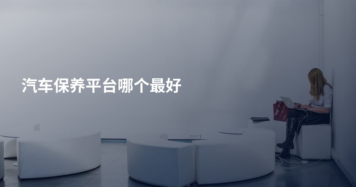 汽车保养平台哪个最好