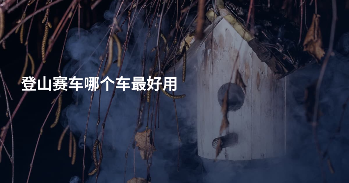 登山赛车哪个车最好用