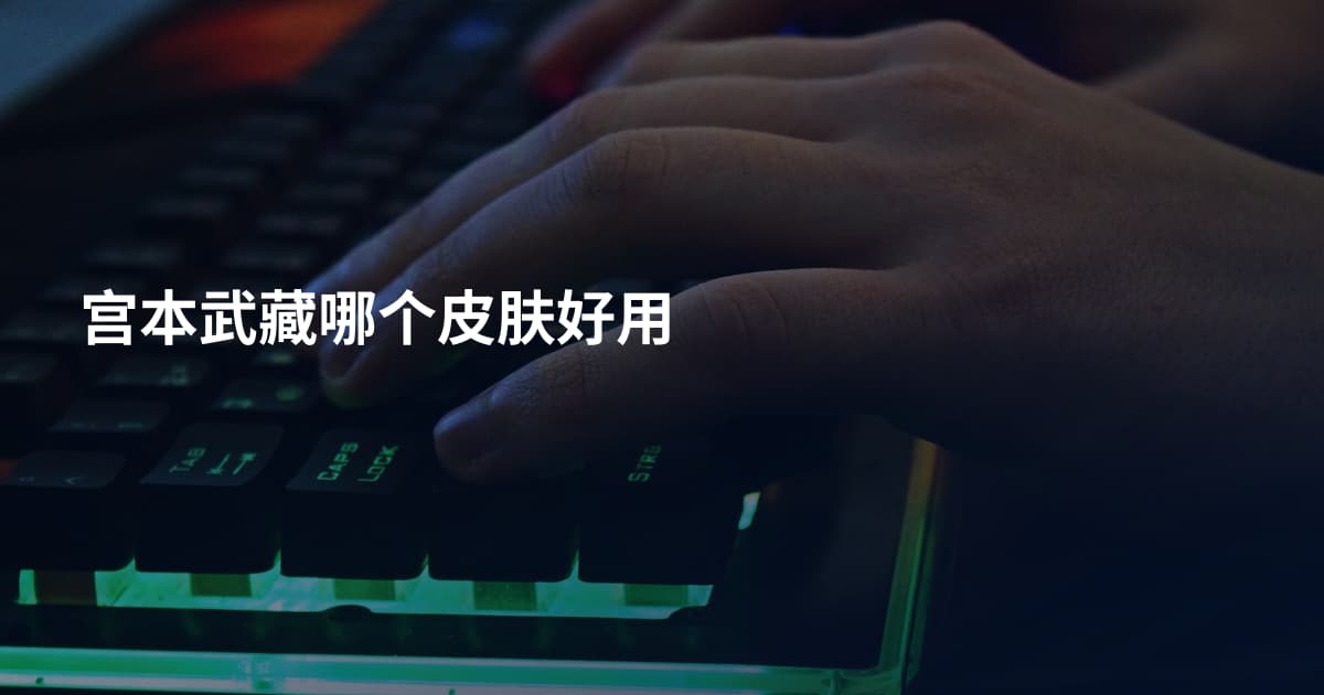 宫本武藏哪个皮肤好用