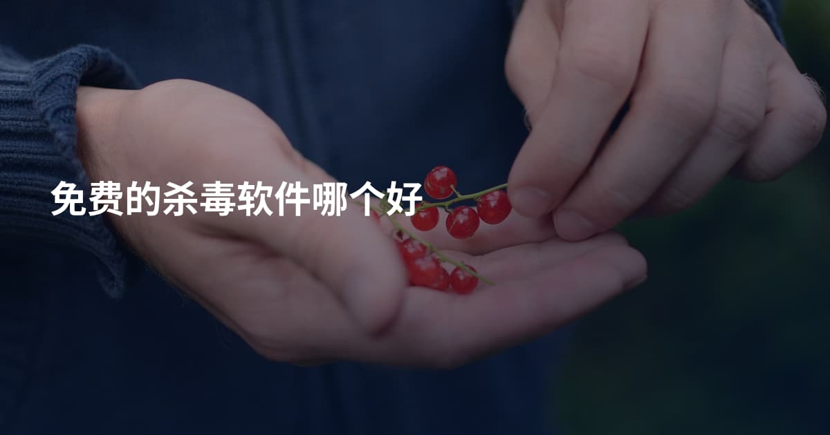 免费的杀毒软件哪个好