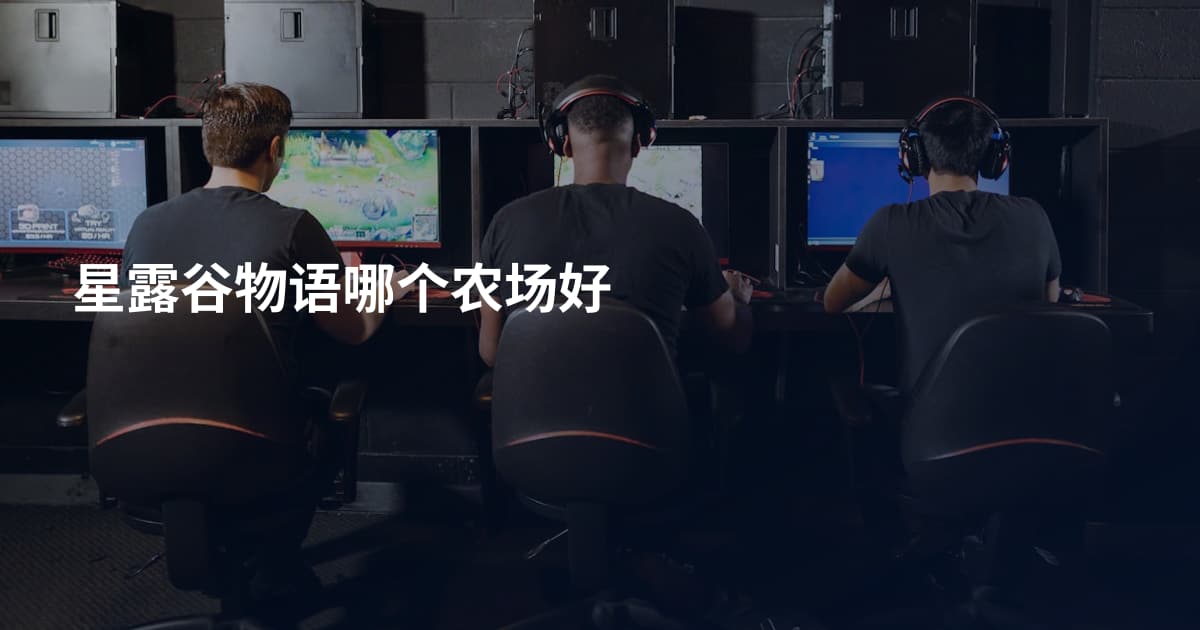 星露谷物语哪个农场好