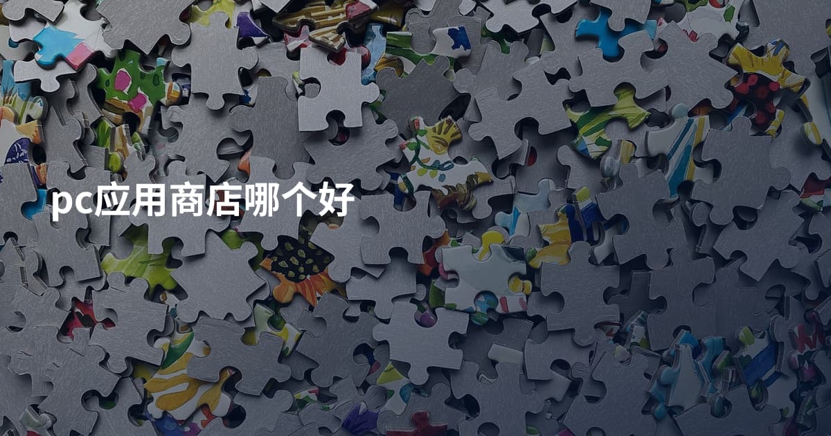 pc应用商店哪个好