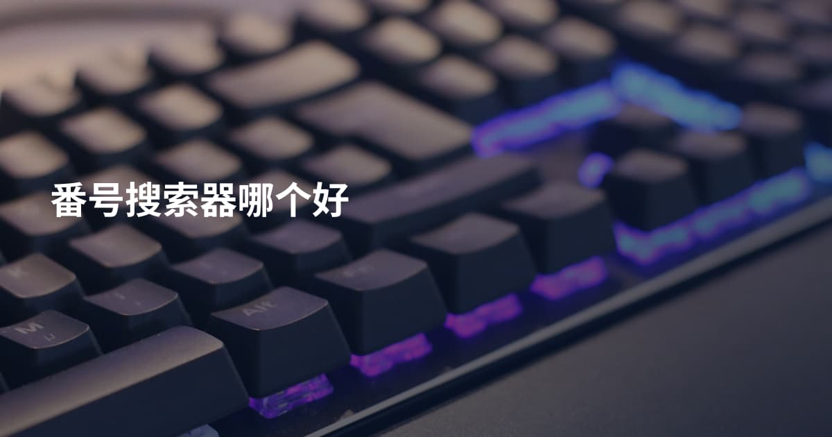 番号搜索器哪个好