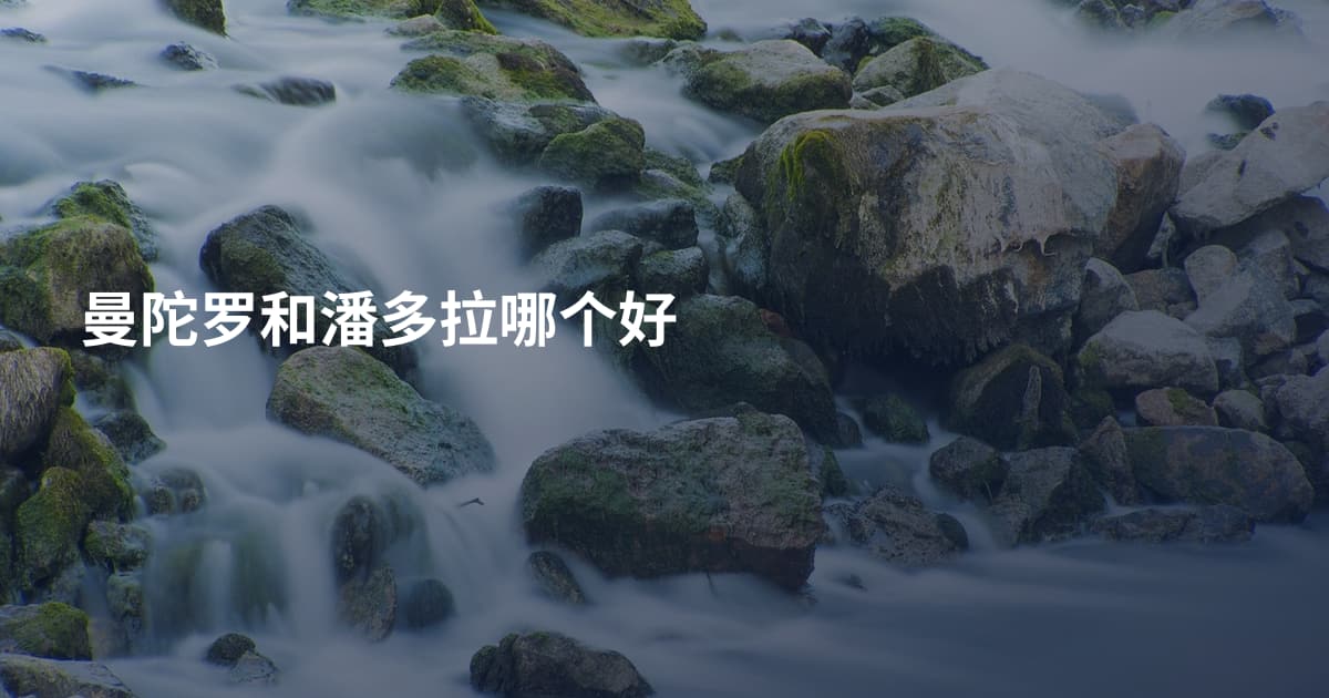曼陀罗和潘多拉哪个好