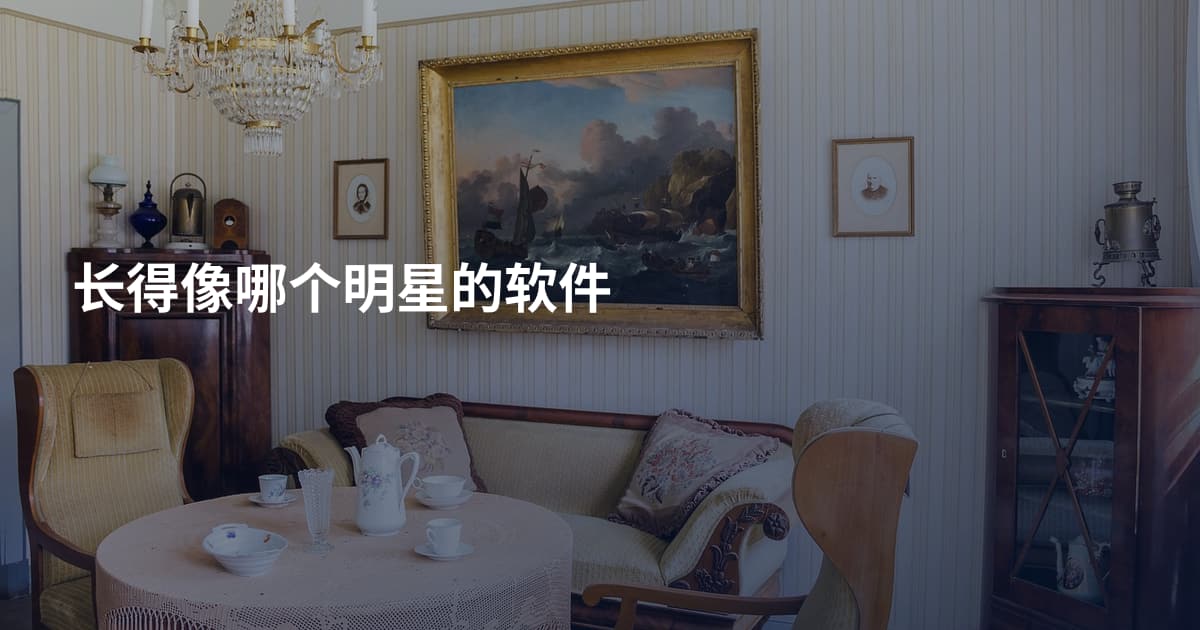 长得像哪个明星的软件