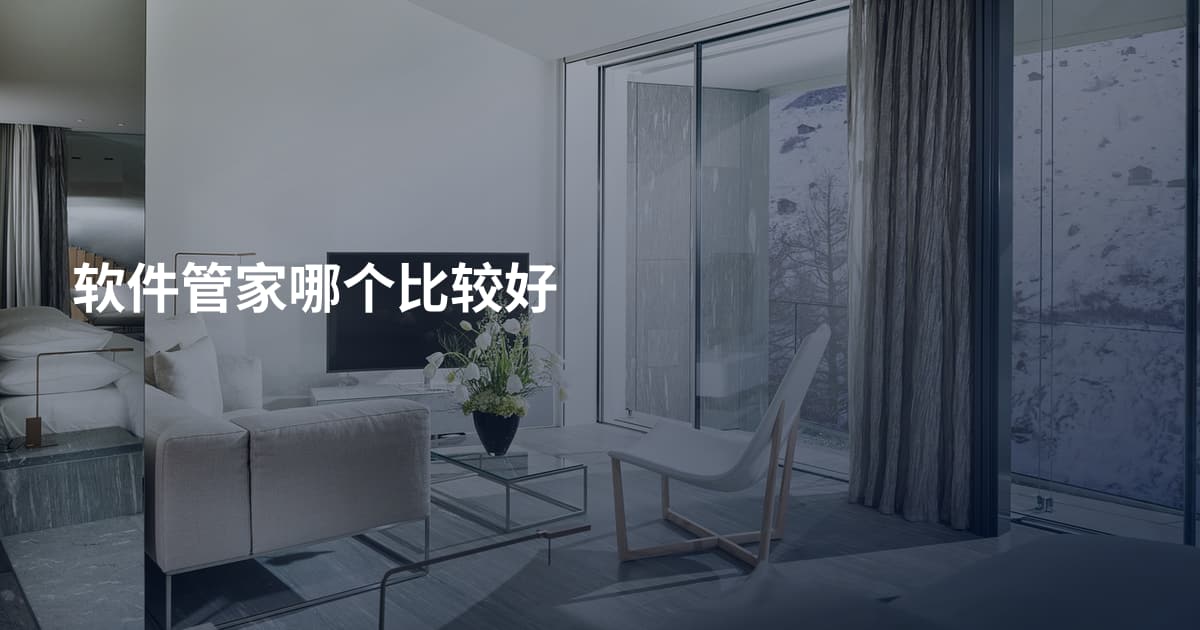 软件管家哪个比较好