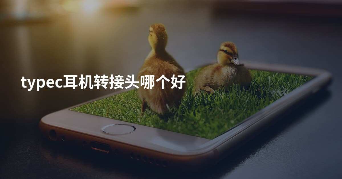 typec耳机转接头哪个好