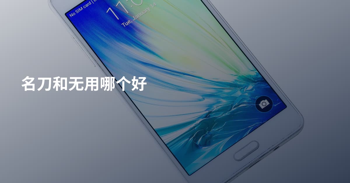 名刀和无用哪个好