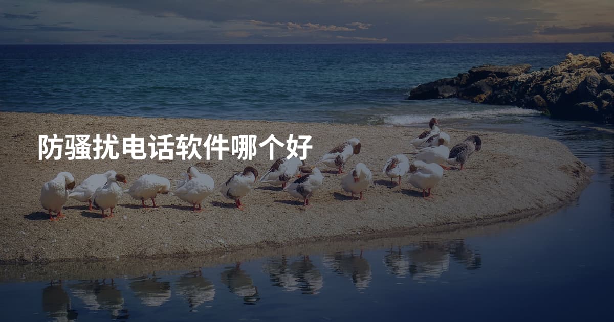 防骚扰电话软件哪个好