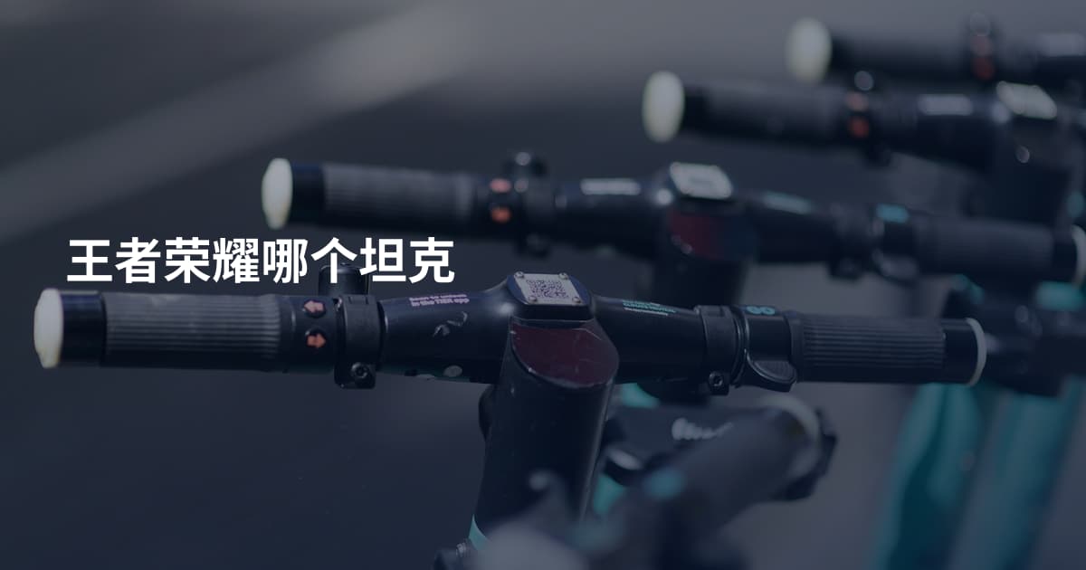 王者荣耀哪个坦克