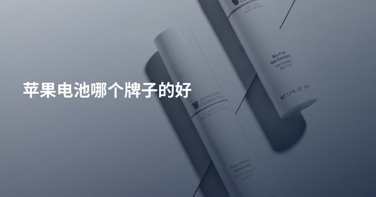 苹果电池哪个牌子的好