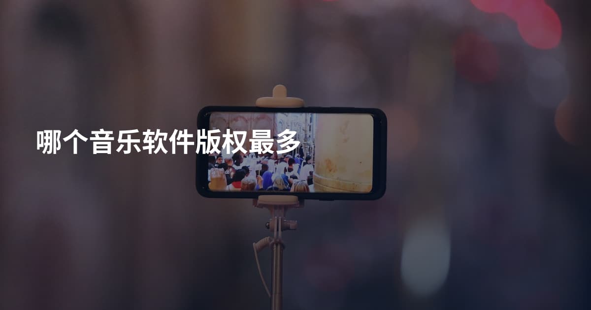 哪个音乐软件版权最多