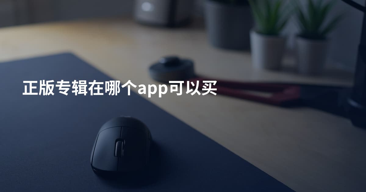 正版专辑在哪个app可以买