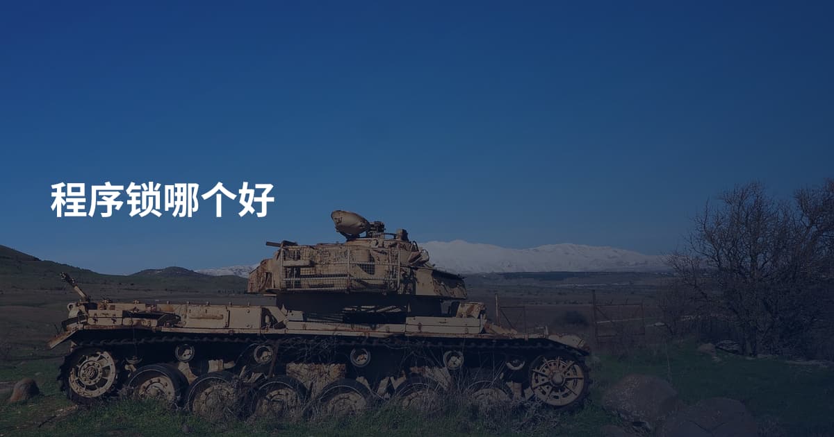 程序锁哪个好