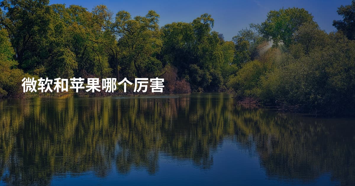 微软和苹果哪个厉害