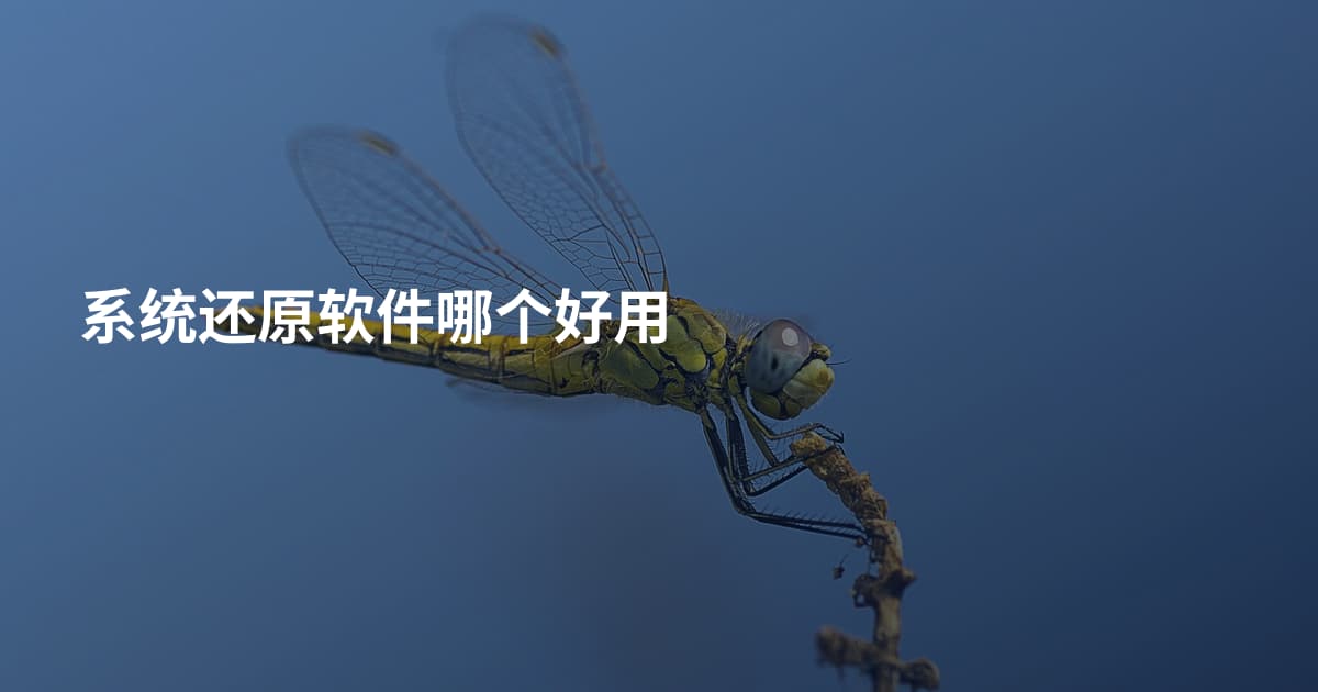 系统还原软件哪个好用