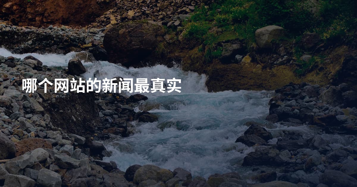 哪个网站的新闻最真实