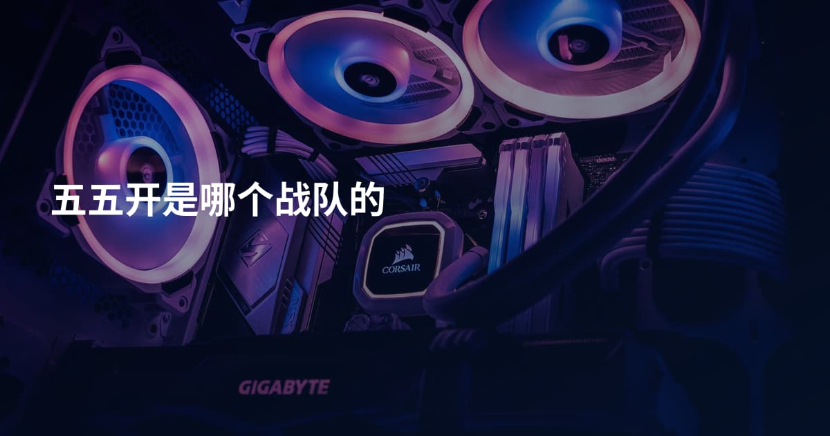 五五开是哪个战队的