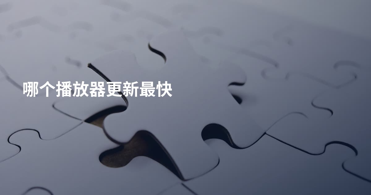 哪个播放器更新最快