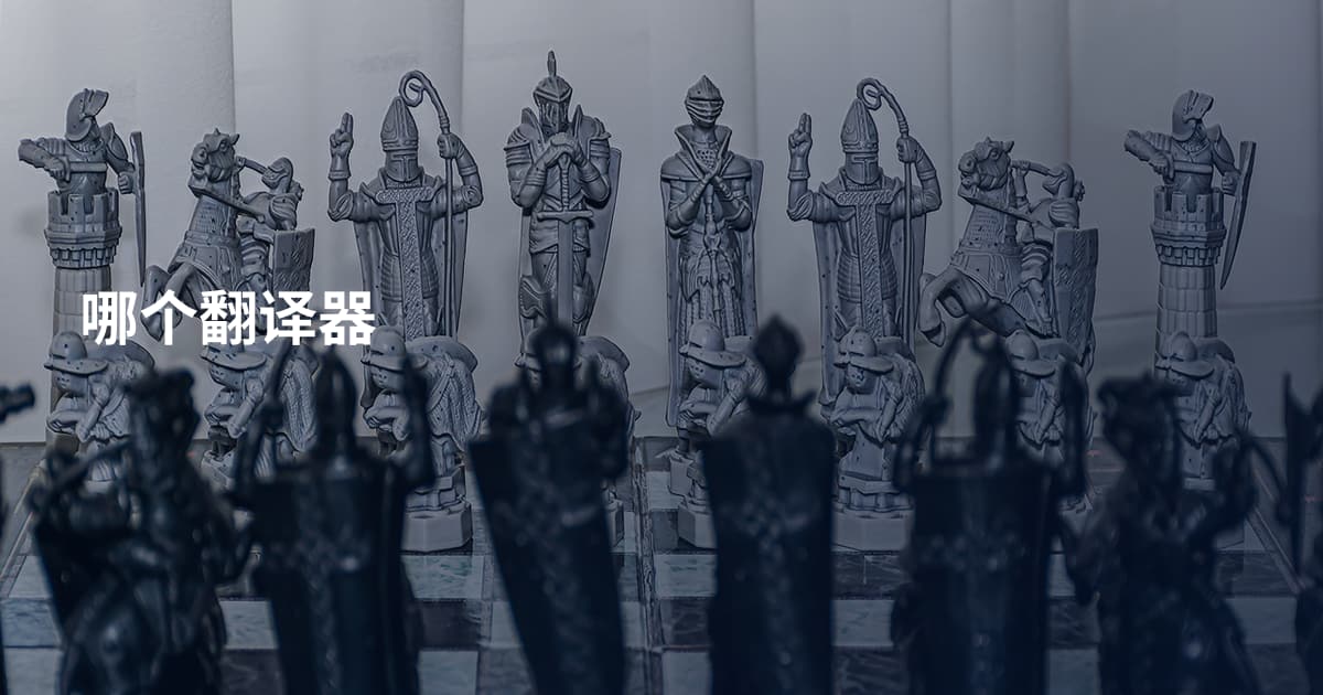 哪个翻译器