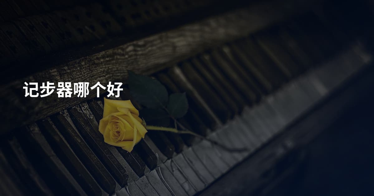 记步器哪个好