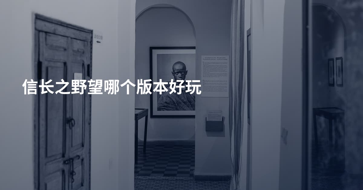 信长之野望哪个版本好玩