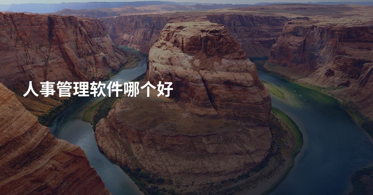 人事管理软件哪个好