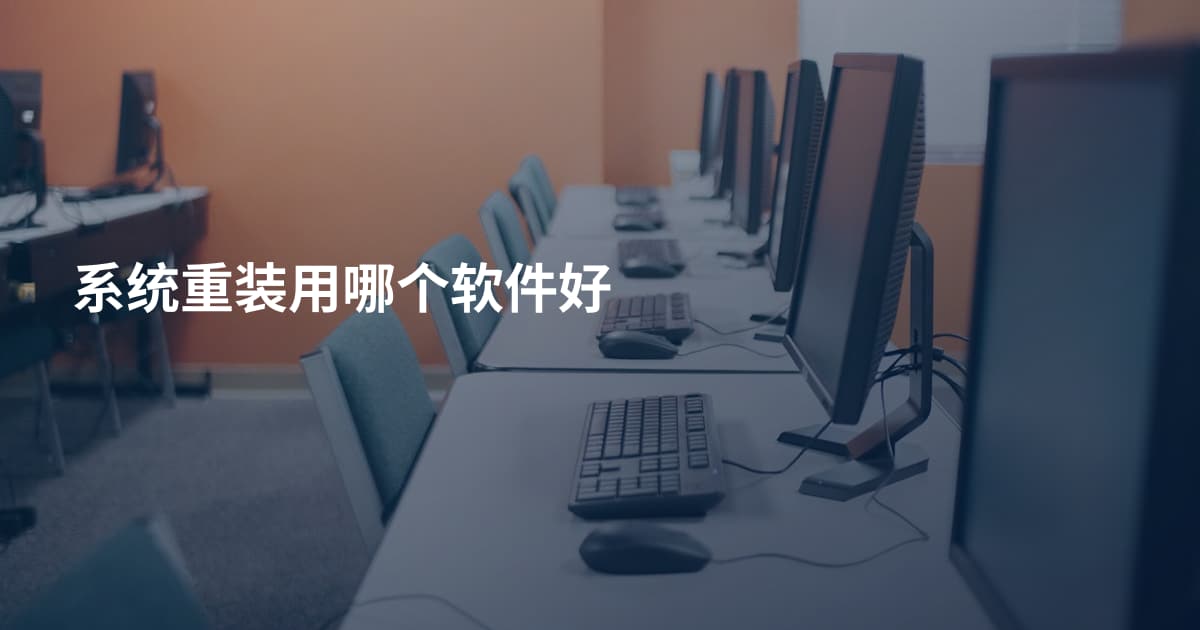 系统重装用哪个软件好