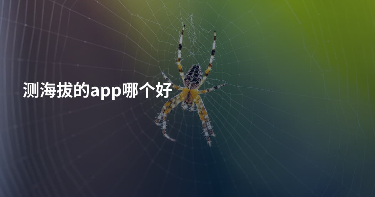 测海拔的app哪个好