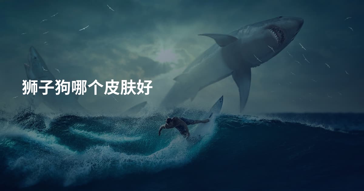 狮子狗哪个皮肤好