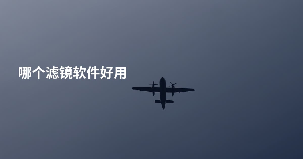 哪个滤镜软件好用