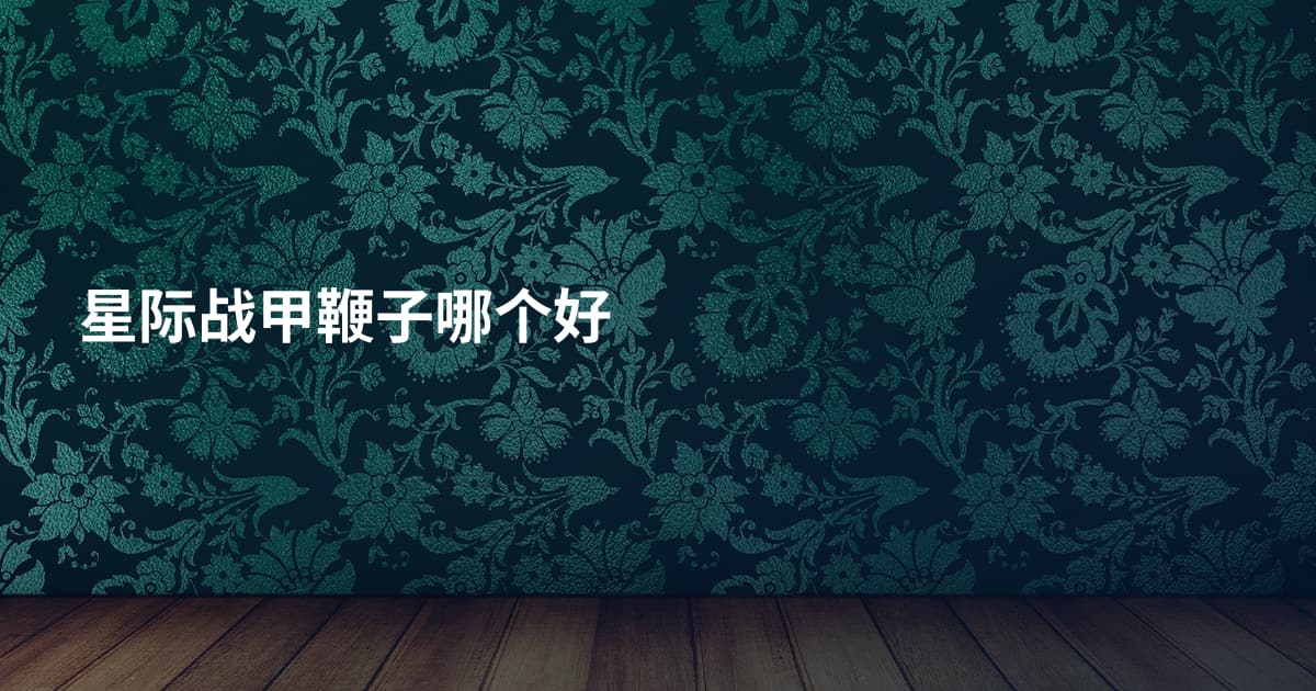 星际战甲鞭子哪个好