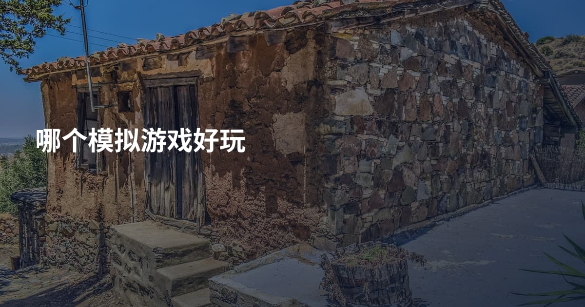 哪个模拟游戏好玩