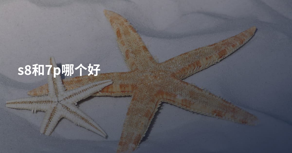 s8和7p哪个好