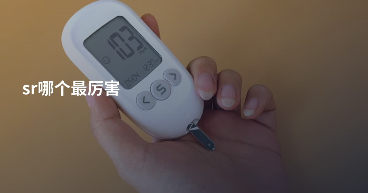 sr哪个最厉害