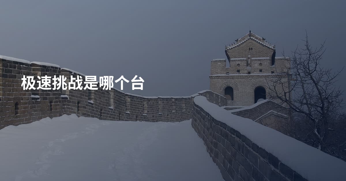 极速挑战是哪个台