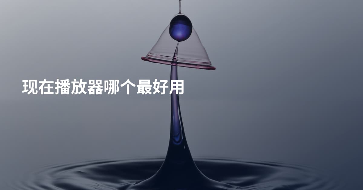现在播放器哪个最好用