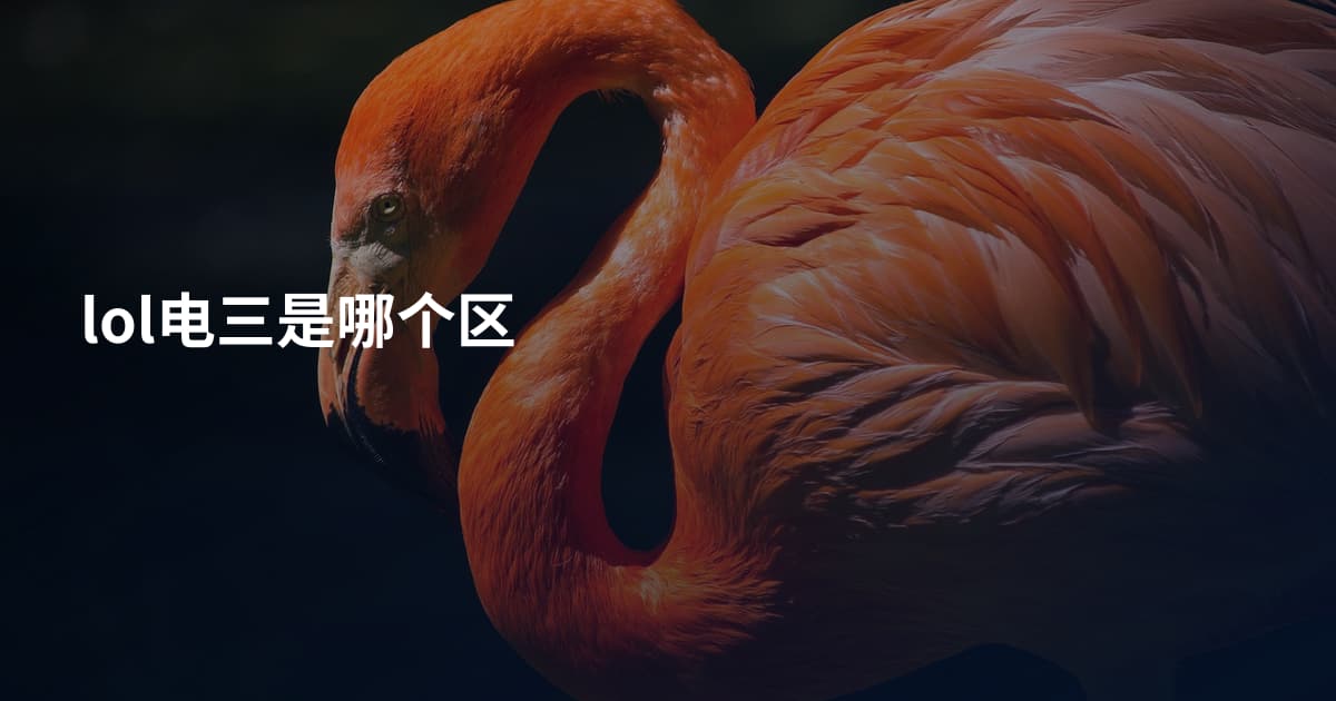 lol电三是哪个区