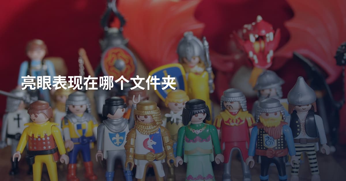 亮眼表现在哪个文件夹