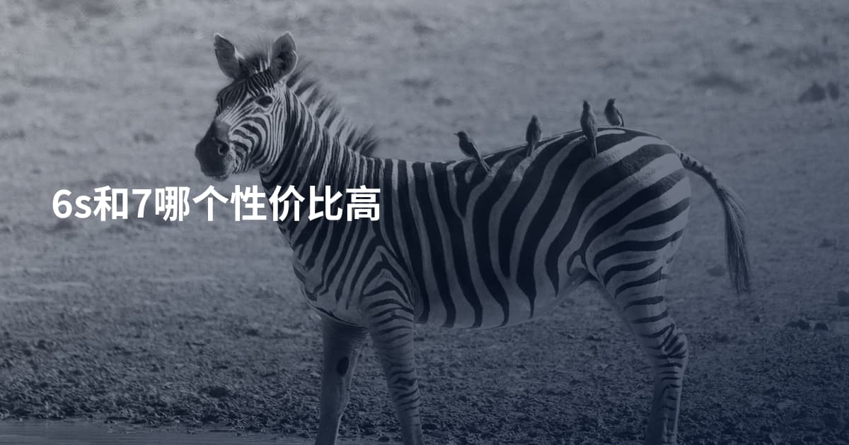 6s和7哪个性价比高