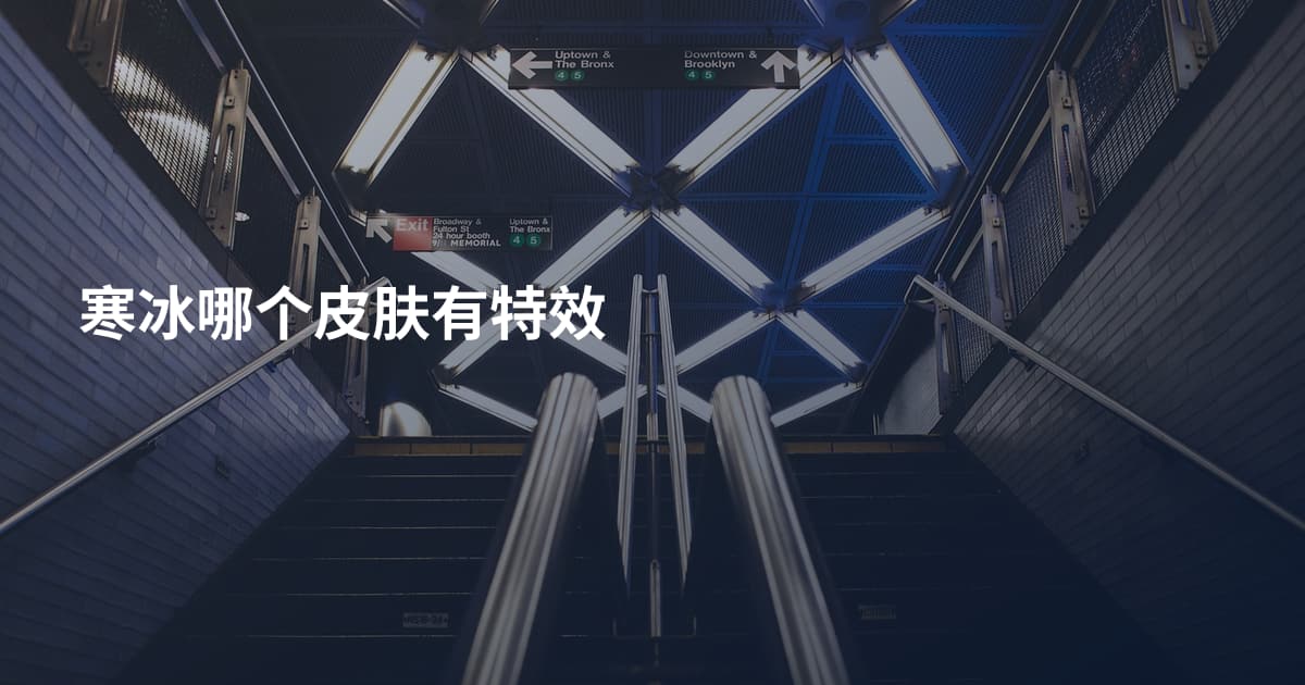 寒冰哪个皮肤有特效