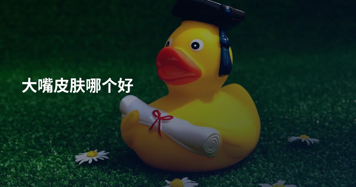 大嘴皮肤哪个好