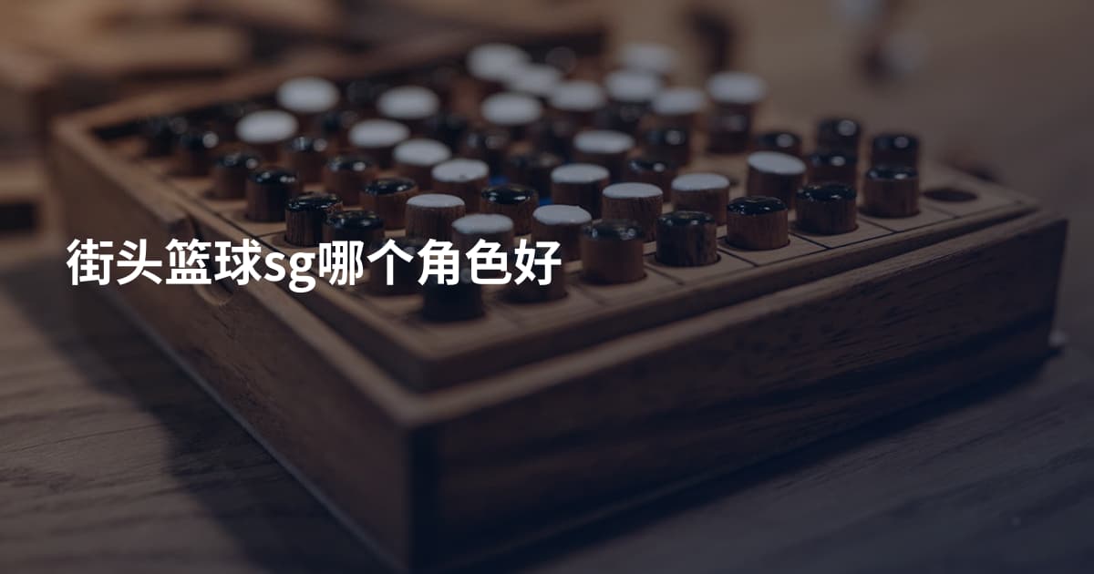 街头篮球sg哪个角色好