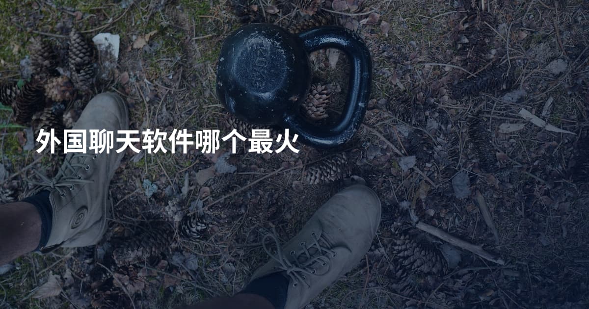 外国聊天软件哪个最火