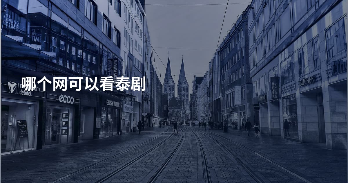 哪个网可以看泰剧