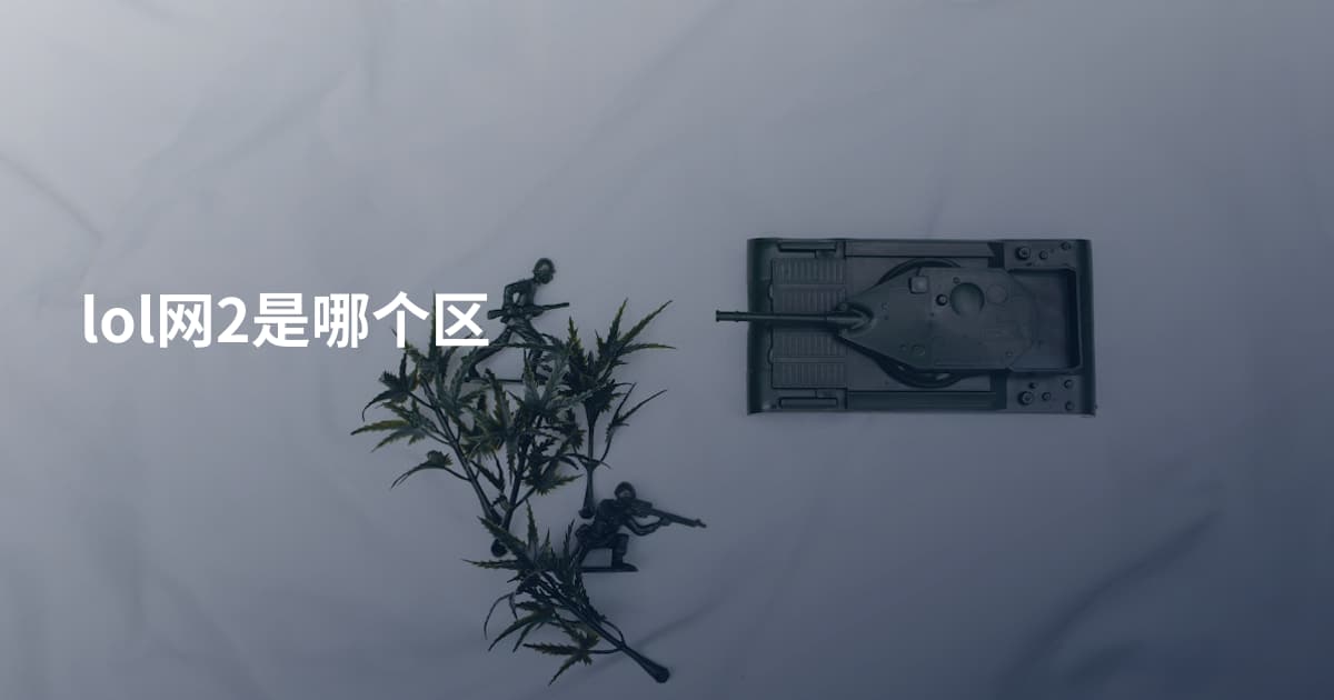 lol网2是哪个区