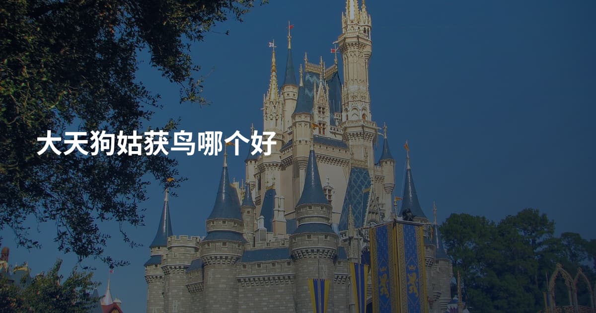 大天狗姑获鸟哪个好