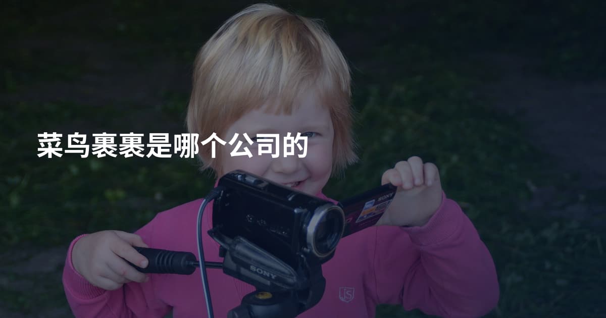 菜鸟裹裹是哪个公司的
