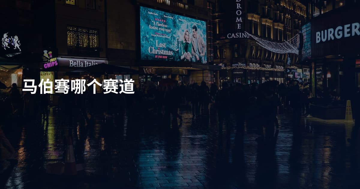 马伯骞哪个赛道