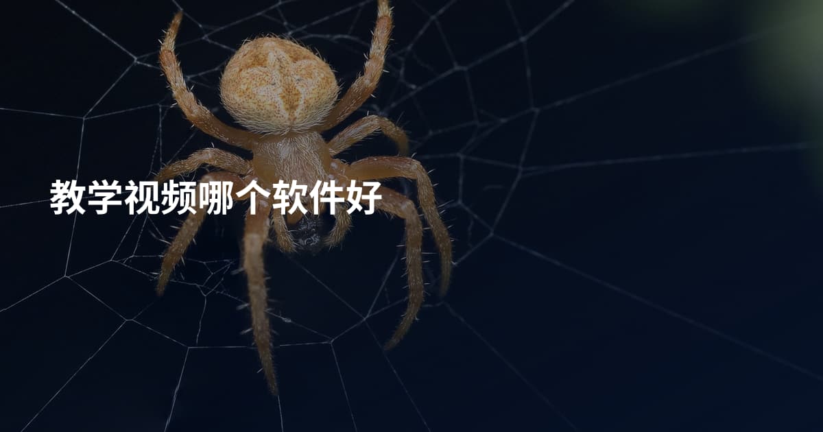教学视频哪个软件好